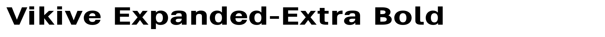 Vikive Expanded-Extra Bold image